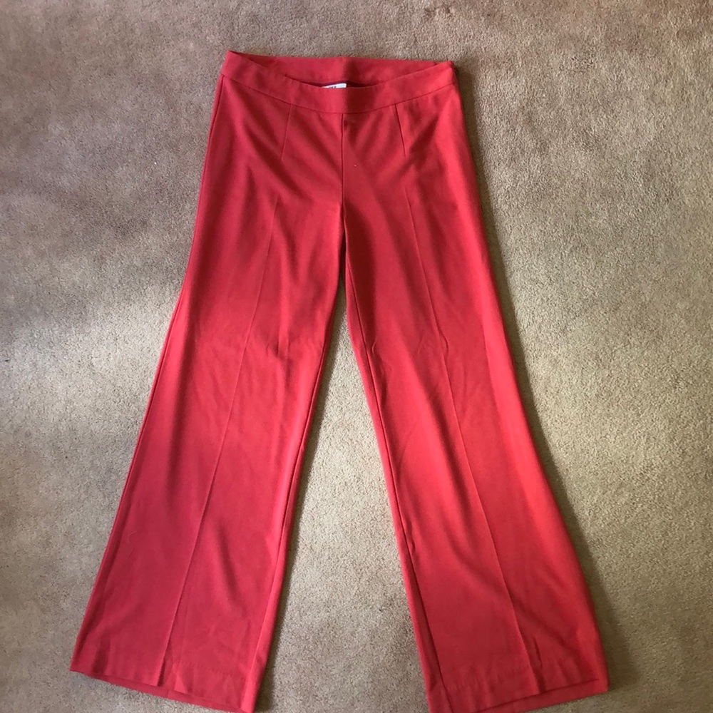 Bar ||| high-rise trouser in coral